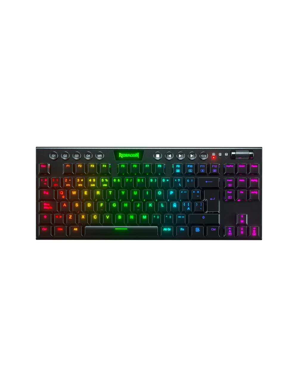 Teclado Redragon Horus Tkl Black Red Switch Usb K622-rgb Sp-red