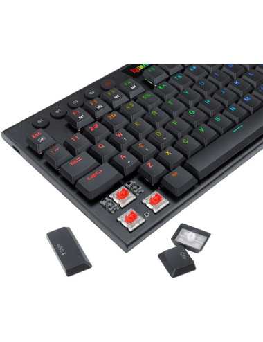 Teclado Redragon Horus Tkl Black Red Switch Usb K622-rgb Sp-red