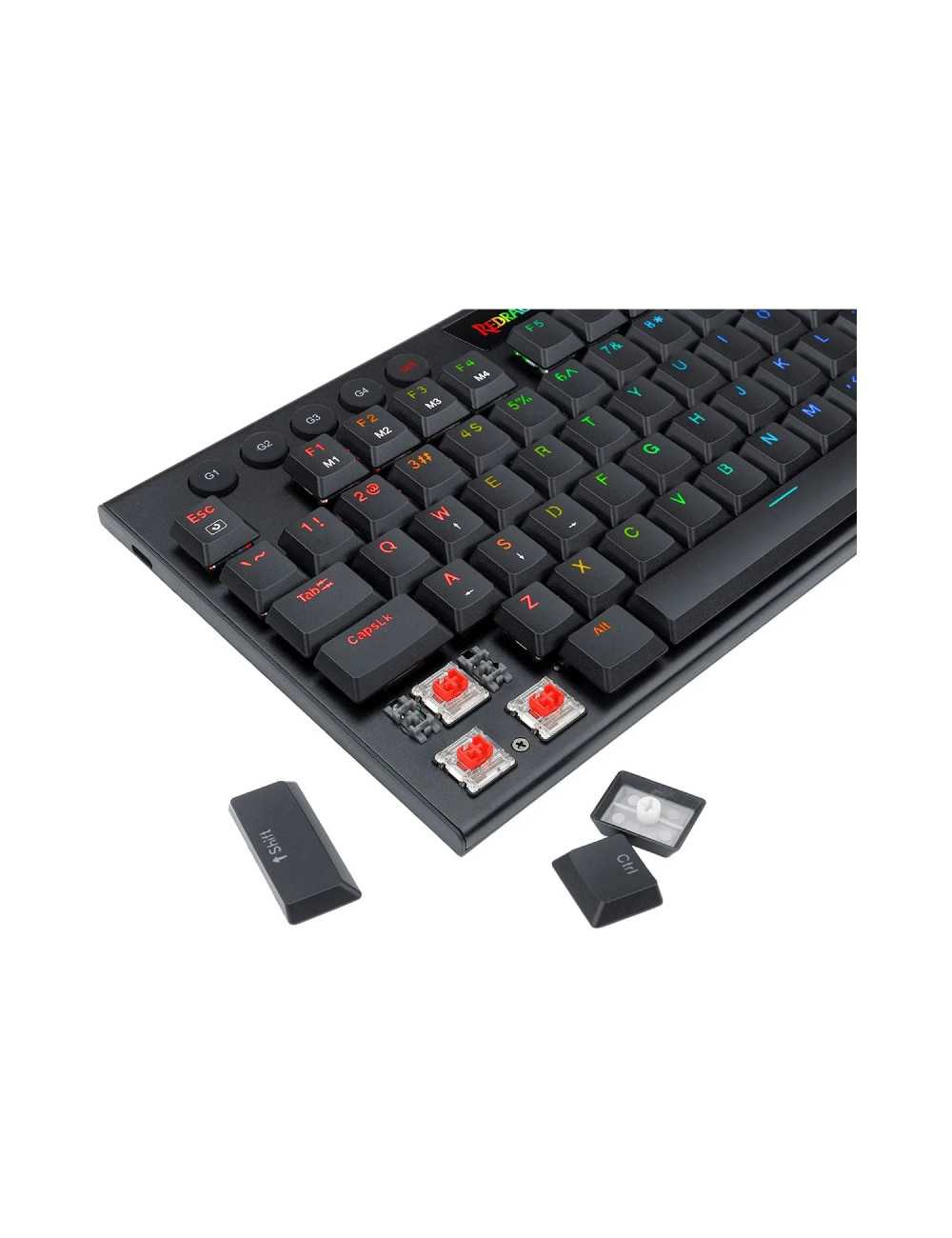 Teclado Redragon Horus Tkl Black Red Switch Usb K622-rgb Sp-red