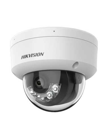 Camara Domo Ip Hikvision 2cd1143g2-liuf 4mp Hybridlight 2.8 Ik10 Microfono Microsd