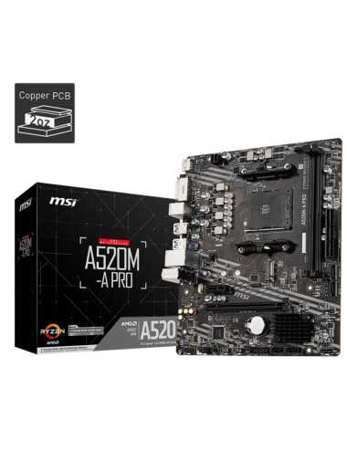 Motherboard Am4 Msi A520m - A Pro Bulk