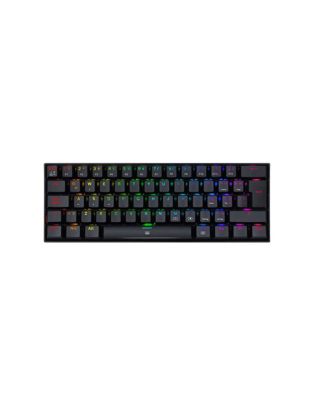 Teclado Redragon Dragonborn Black Red Switch K630rgb Sp-red