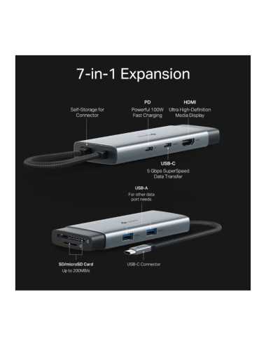 Hub Tp-link Uh7020c 7 En 1 Hdmi/sd/usb/usb-c