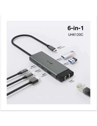 Hub Tp-link Uh6120c 6 En 1 Hdmi/eth/usb