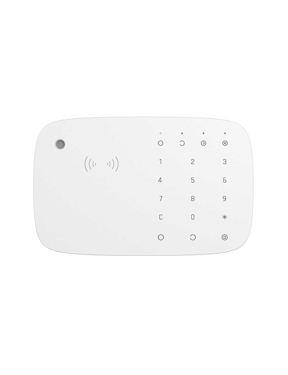 Teclado Tactil Inalambrico Ajax Con Sirena Keypadcombiw Blanco