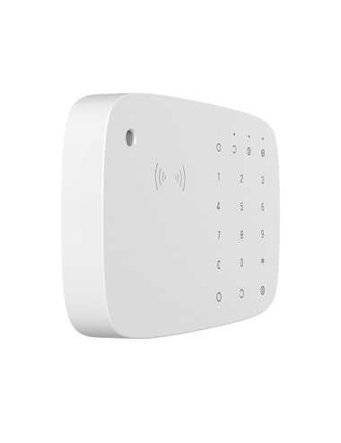 Teclado Tactil Inalambrico Ajax Con Sirena Keypadcombiw Blanco