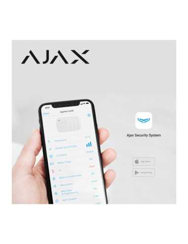 Teclado Tactil Inalambrico Ajax Con Sirena Keypadcombiw Blanco