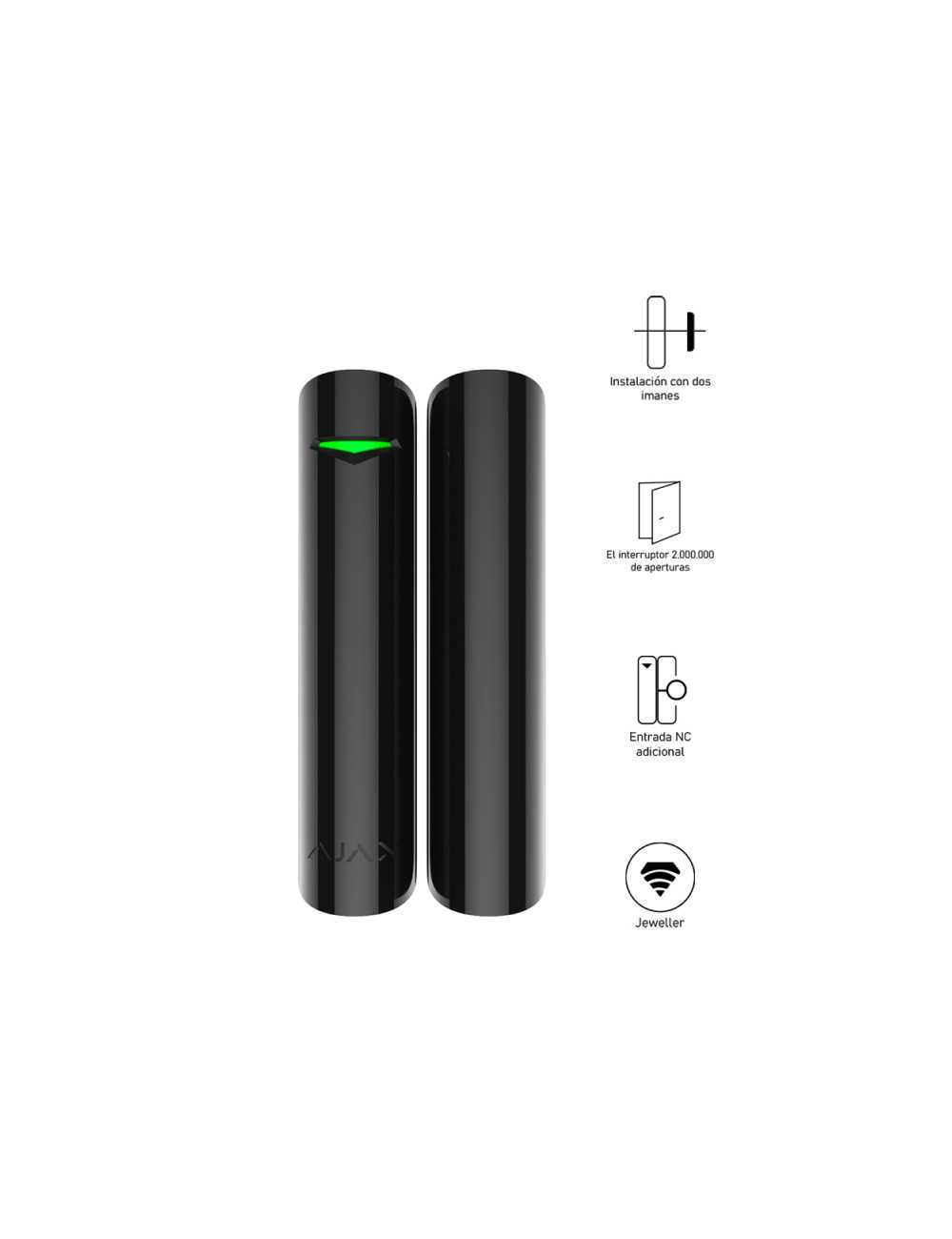 Detector Magnetico Ajax Doorprotectb Negro