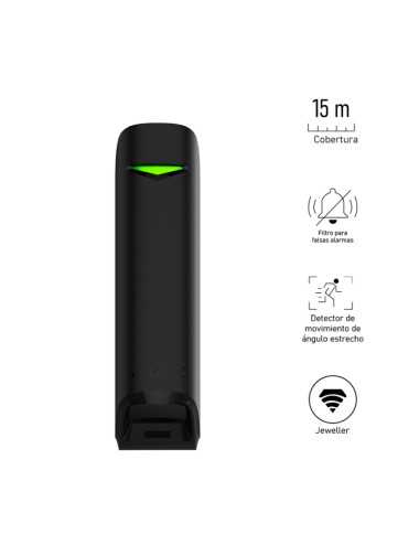 Detector De Movimiento Angulo Estrecho Ajax Motionprotectcurtainb Negro