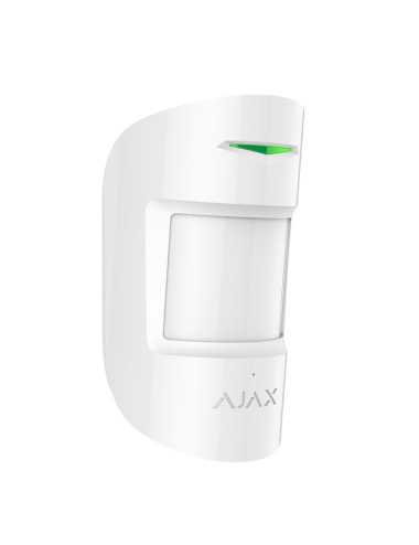 Detector De Movimiento Y Rotura De Cristales Ajax Combiprotectw Blanco
