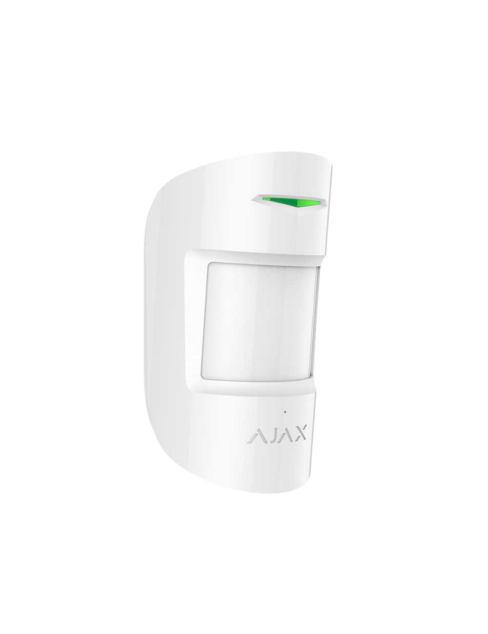 Detector De Movimiento Y Rotura De Cristales Ajax Combiprotectw Blanco