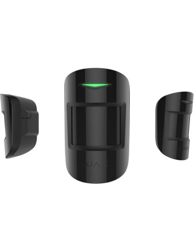 Detector De Movimiento Con Microondas Ajax Motionprotectplusb Negro Antimascotas