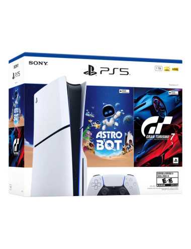 Consola Playstation5 Standard Cfi 2015a01x Con 2 Juegos Gt7+astro -  Con Lectora