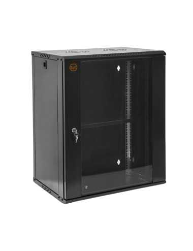 Minirack Mural Glc Glc-ecomural-15u450 19" Puerta Cristal/4 Soportes