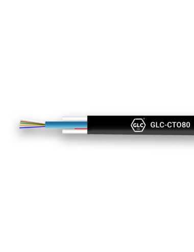 Cable Fibra Optica Glc 12 Core Sm Oval G657a1 Glc-cto80-12 1000m