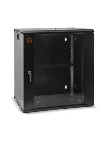 Minirack Mural Glc Glc-ecomural-12u450 19" Puerta Cristal/4 Soportes