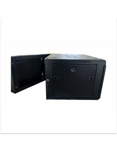 Minirack Mural Glc 9u600 Mm 19" Puerta Cristal/4 Soportes Pivotante