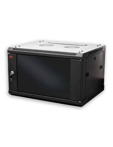Minirack Mural Glc 6u600 Mm 19" Puerta Cristal/4 Soportes Pivotante