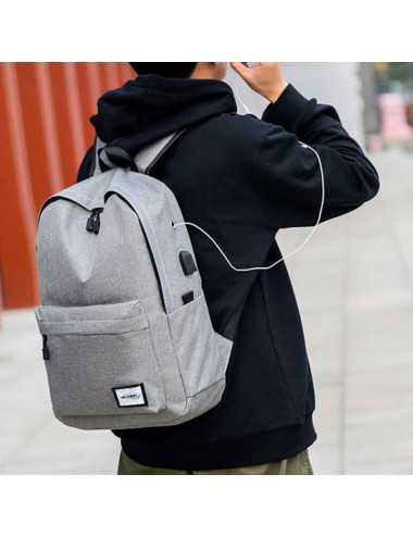 Mochila Netmak Nm-mch12-s Urbana Gris
