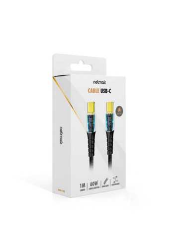 Cable Usb-c A Usb-c Netmak Nm-122 1m 60w