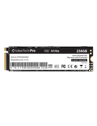 Disco Ssd 256 Gb Valuetech Pro Nvme Vtp256gssd4 Bulk