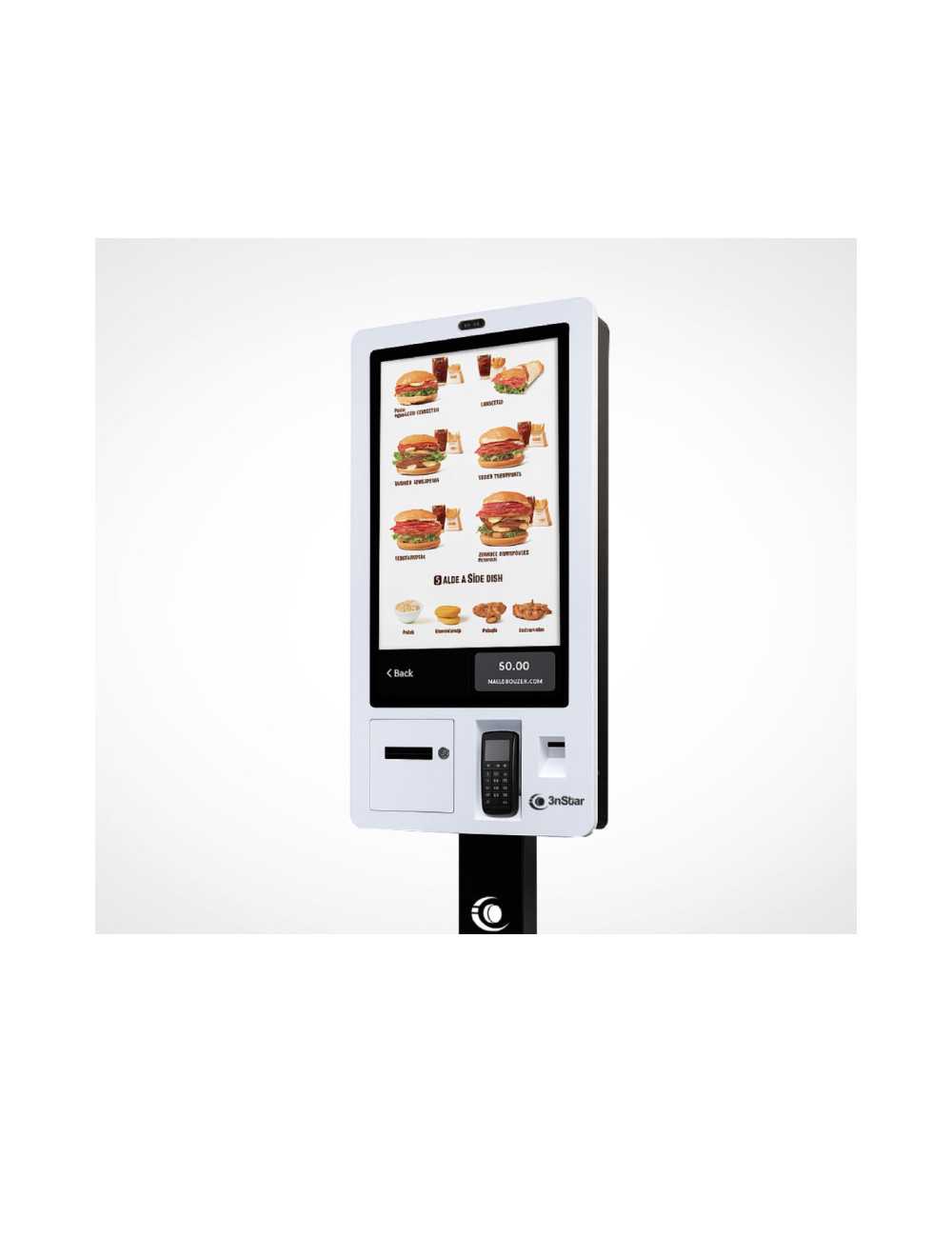 Kiosko 24" 3nstar  K724-10w-8240-ps Pantalla Tactil Intel N97-8gb-ssd250-win11-wifi -scan 2d - Impresora 80mm