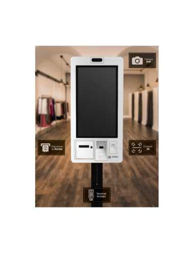 Kiosko 24" 3nstar  K724-10w-8240-ps Pantalla Tactil Intel N97-8gb-ssd250-win11-wifi -scan 2d - Impresora 80mm