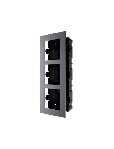 Soporte Portero Para Kd8003 Hikvision Ds-kd-acf3 3 Modulos Plastico