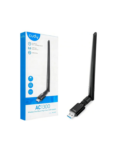 Adaptador Inalambrico Usb Cudy Wu1300s Dual Band Ac1300