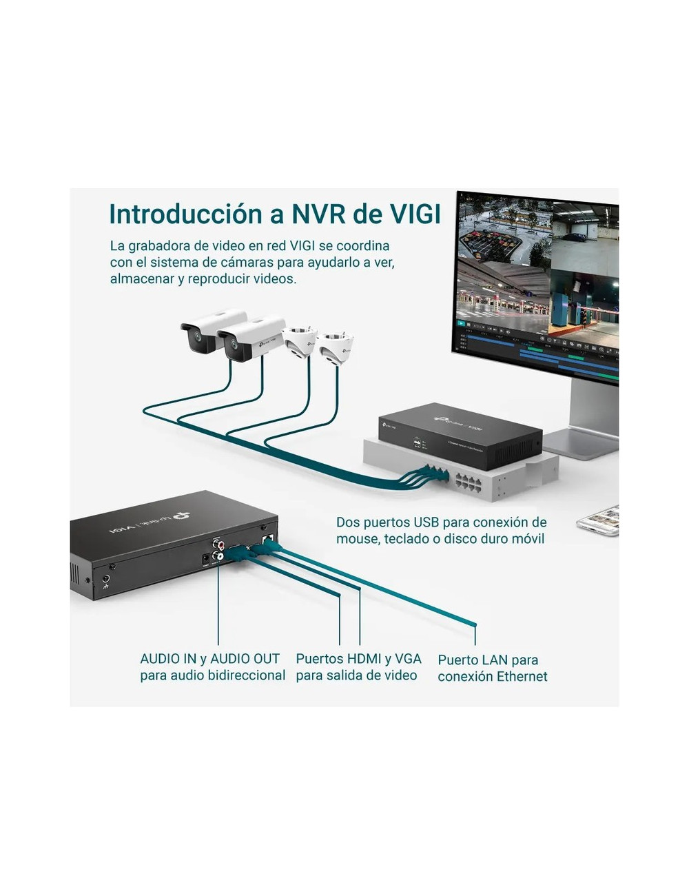 Nvr Tp-link Vigi-nvr1008h 8ch